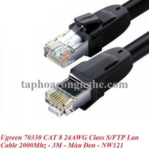Ugreen 70330 3M cáp mạng cat8 24AWG Class S/FTP 2000Mhz NW121 30070330